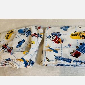 EUC Kids Multicolor Cars and Trucks Twin 3 pc Sheet Set
